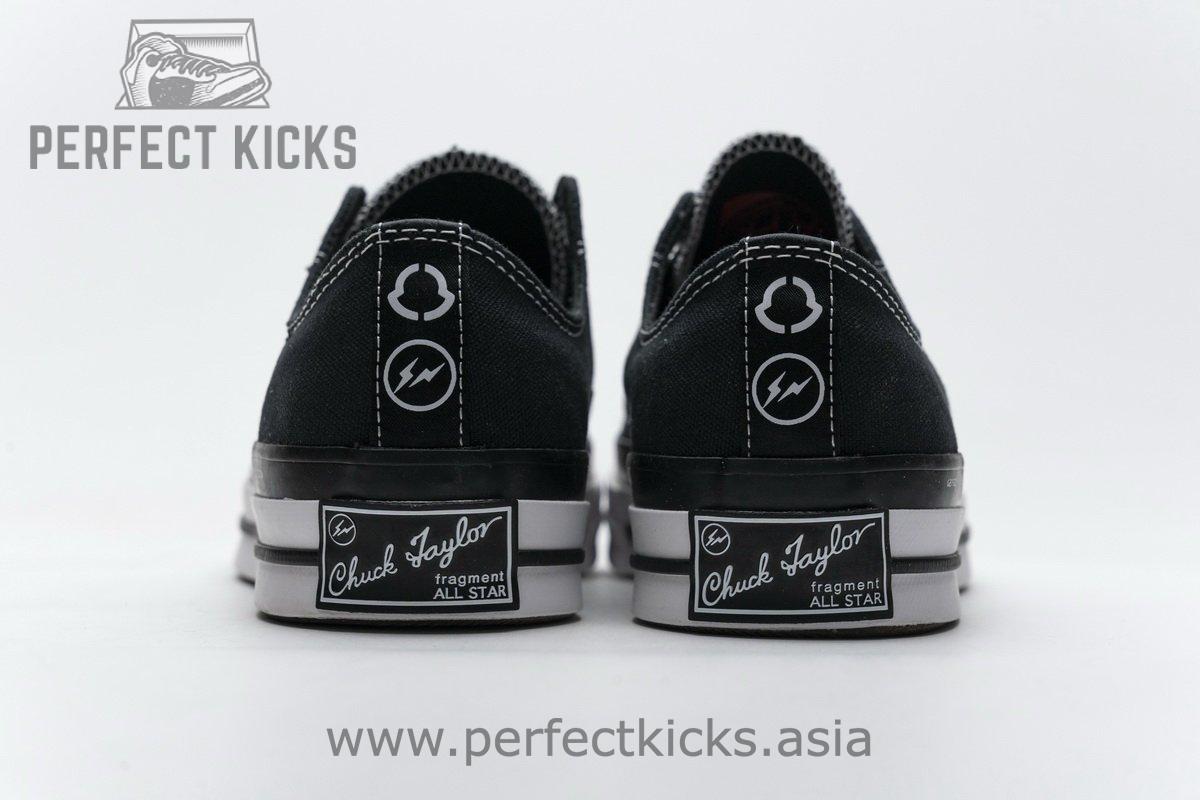 161209C Fragment x Moncler Converse CTAS LIFT OX Black White - Image 7