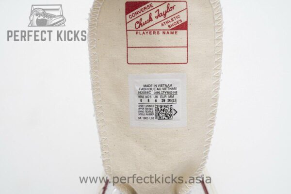 162056C Converse Chuck 70 HI White Garnet Egret - Image 12