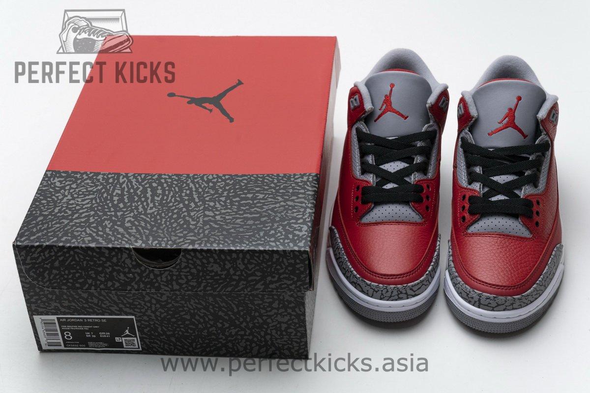 CK5692-600 Air Jordan 3 Retro SE Unite Fire Red - Image 3