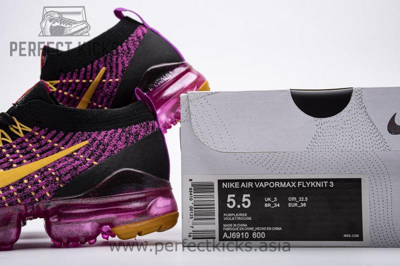 Nike Air VaporMax Flyknit 3.0 2019 Fuchsia Orange Black AJ6910-600 - Image 8