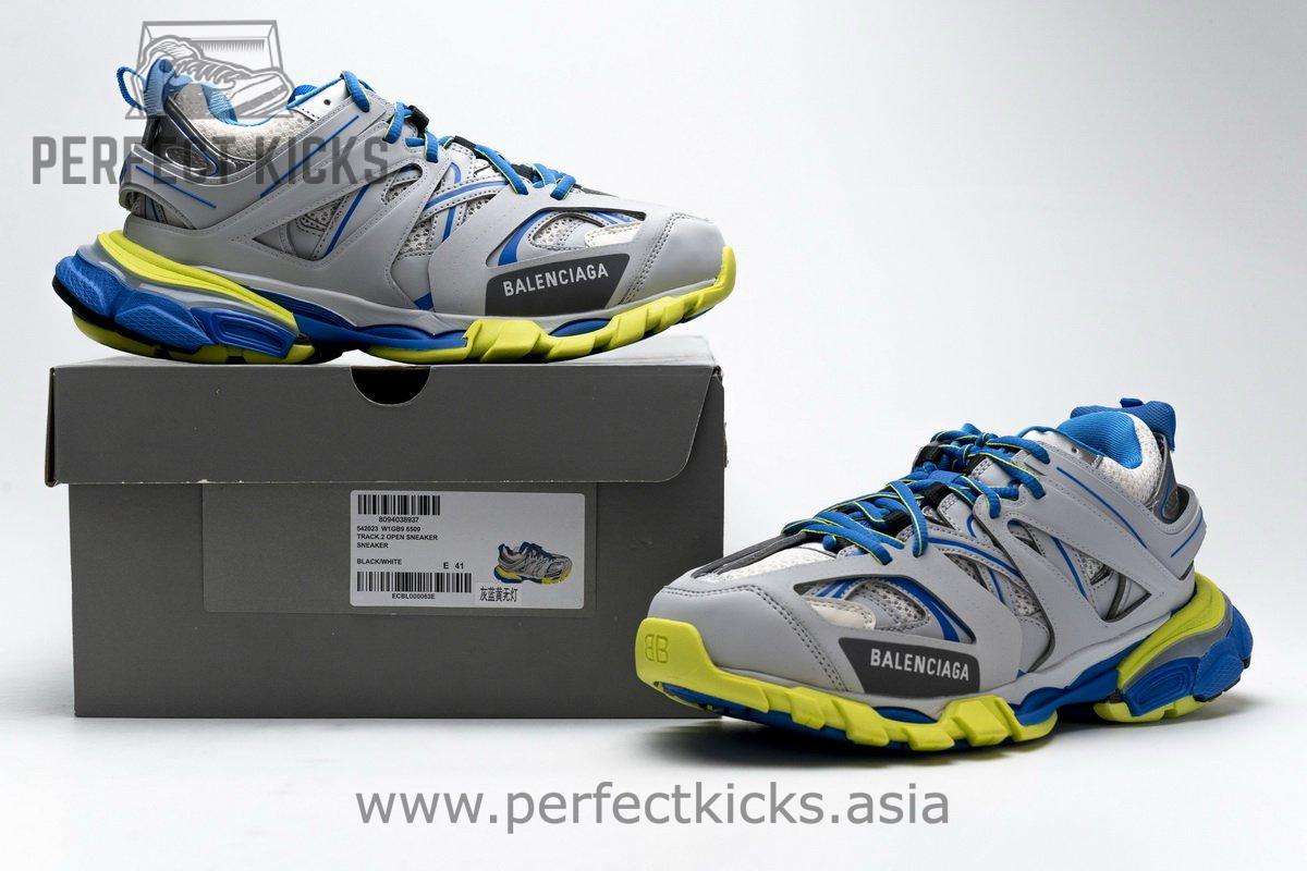 542023 W1GB9 6509 Balenciaga Tess S.Grey Blue Yellow - Image 2