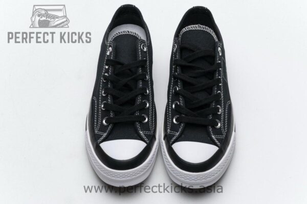 161209C Fragment x Moncler Converse CTAS LIFT OX Black White - Image 4