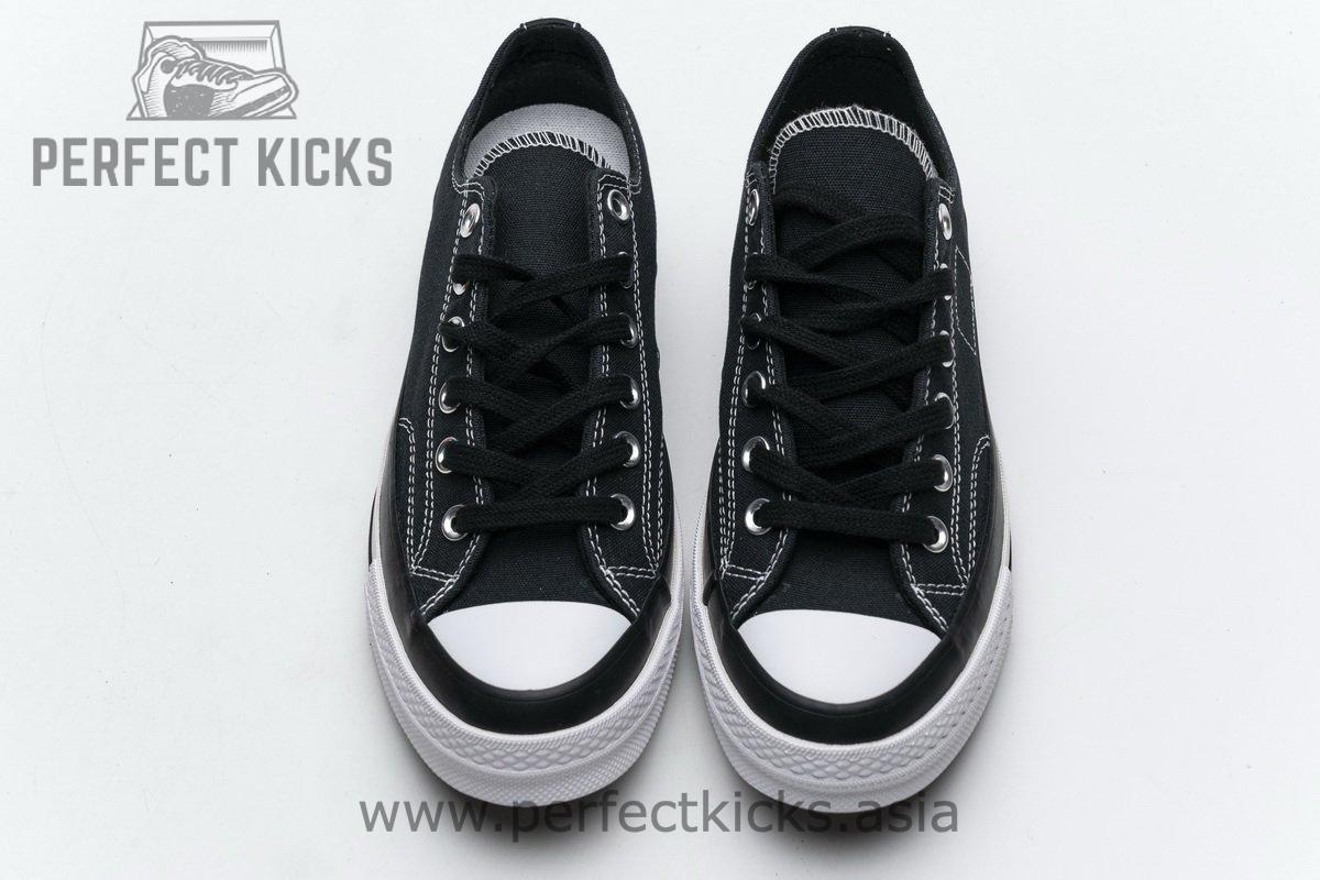 161209C Fragment x Moncler Converse CTAS LIFT OX Black White - Image 4