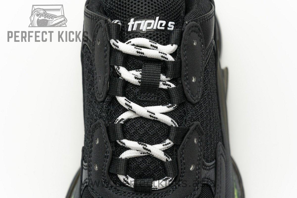 541624 W09O1 2140 Balenciaga Triple S Black Green - Image 8