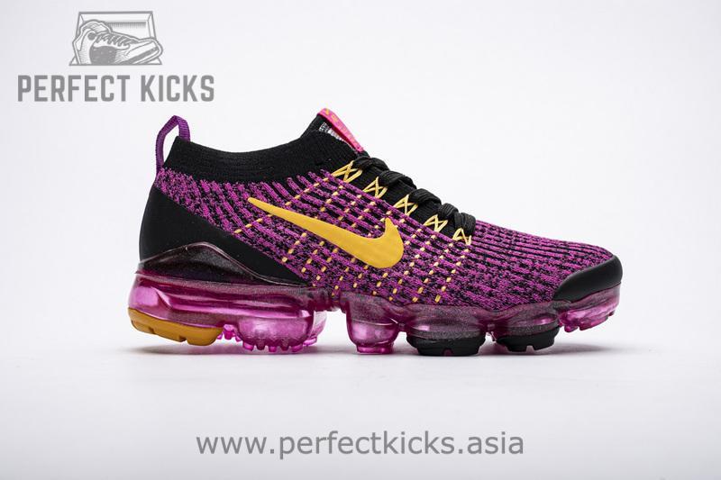 Nike Air VaporMax Flyknit 3.0 2019 Fuchsia Orange Black AJ6910-600 - Image 2