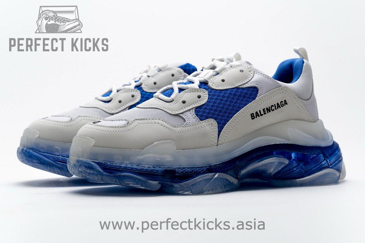 541624 W09E1 1772 Balenciaga Triple S White Blue - Image 6