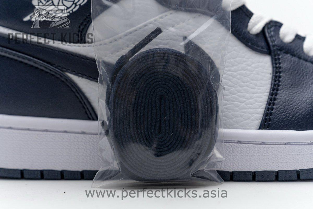 554724-174 Air Jordan 1 Mid Obsidian - Image 2