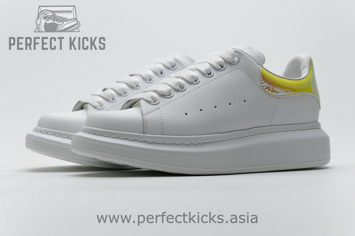 462214 WHGP7 9001 Alexander McQueen Sneaker White Orange Laser - Image 6