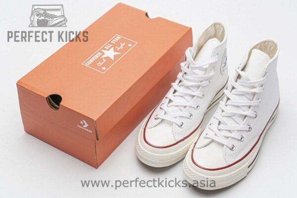 162056C Converse Chuck 70 HI White Garnet Egret - Image 3