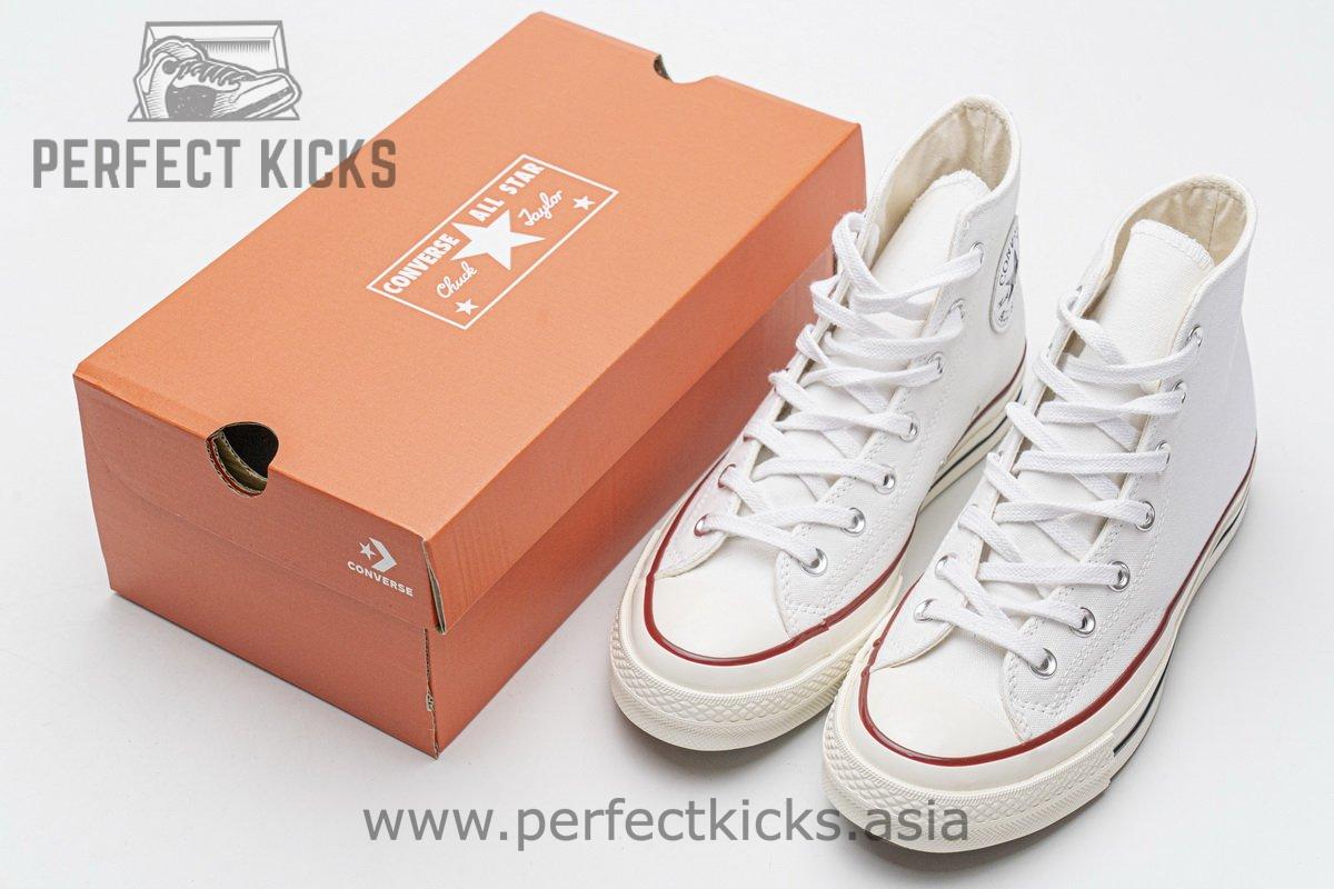 162056C Converse Chuck 70 HI White Garnet Egret - Image 3