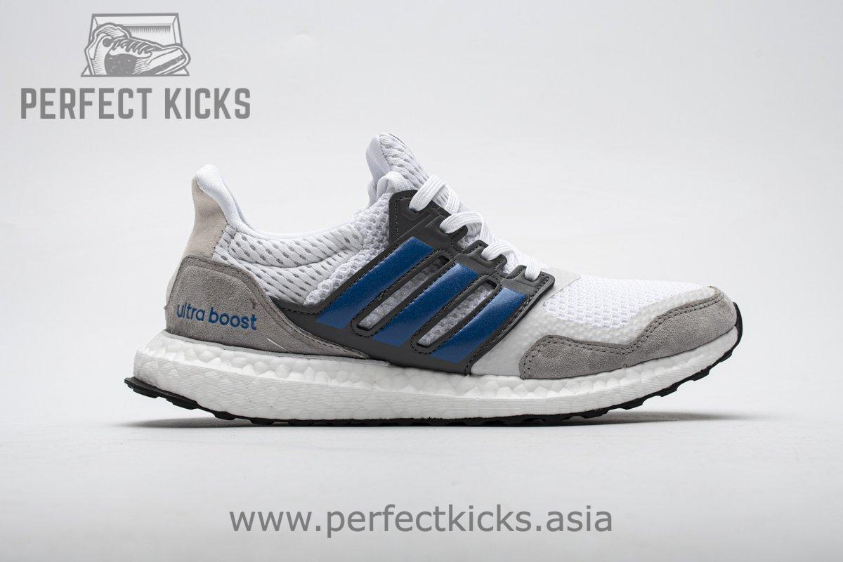 EF0723 adidas Ultra Boost S&L White True Blue Grey Real Boost - Image 2