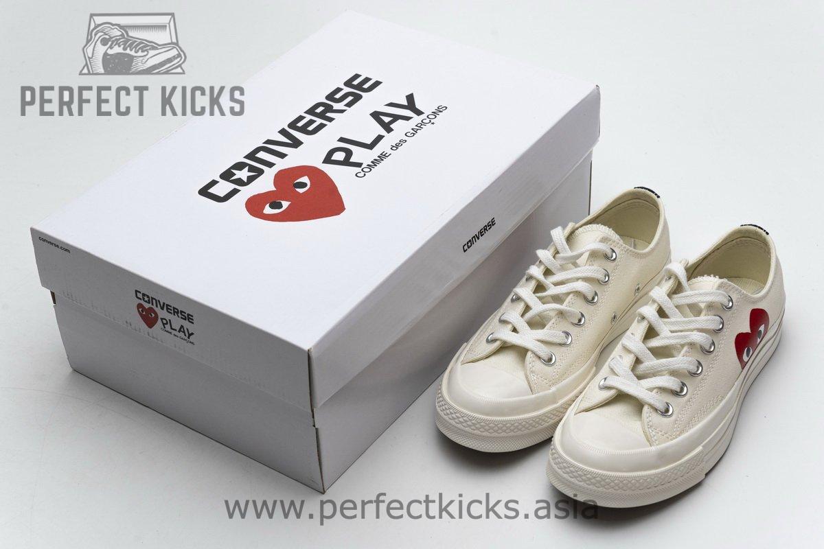 150207C CDG Play x Converse Chuck Taylor All Star 70 OX - Image 3