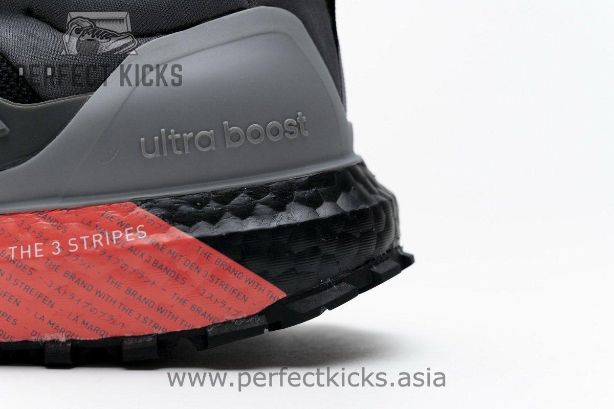 EG8098 adidas Ultra Boost All Terrain Black Grey Red - Image 3
