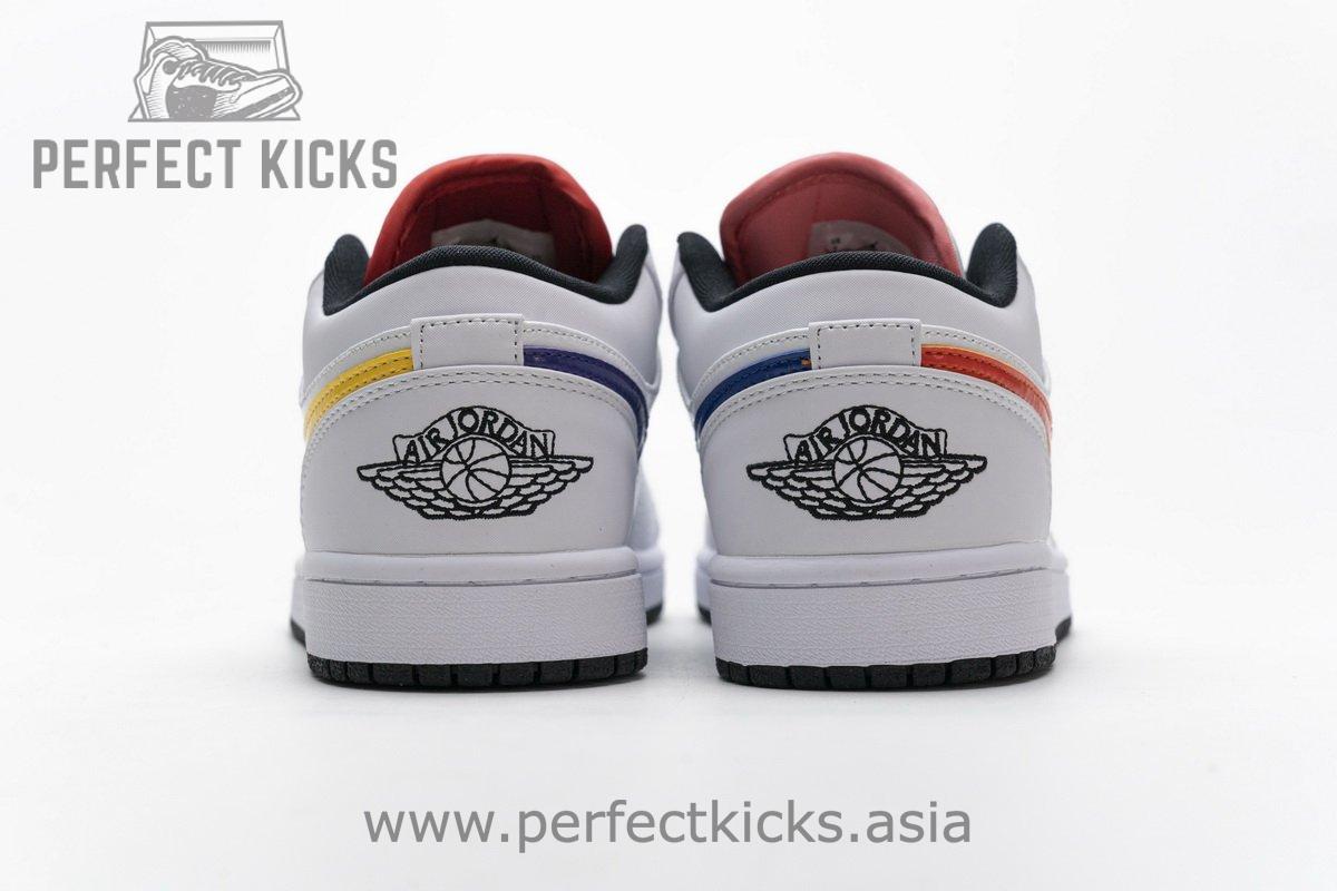 CW7009-100 Air Jordan 1 Low White Multi-Color - Image 7
