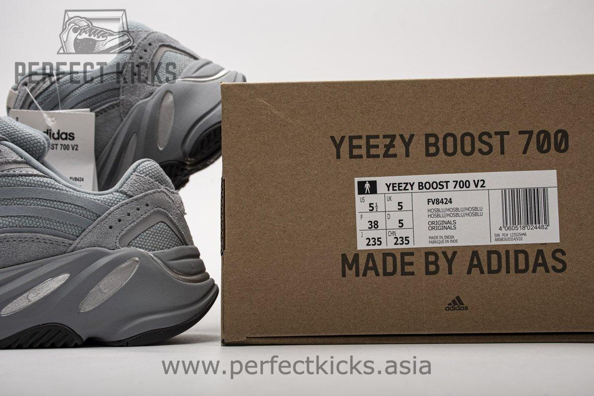 FV8424 adidas Yeezy Boost 700 V2 “Hospital Blue”Real Boost - Image 8