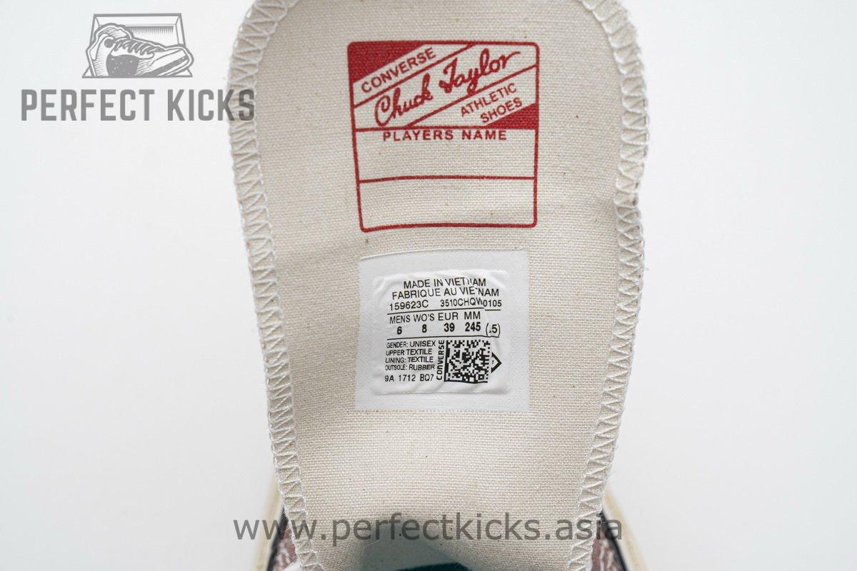 159623C Converse Chuck 70 HI Saddle Black Egret - Image 12