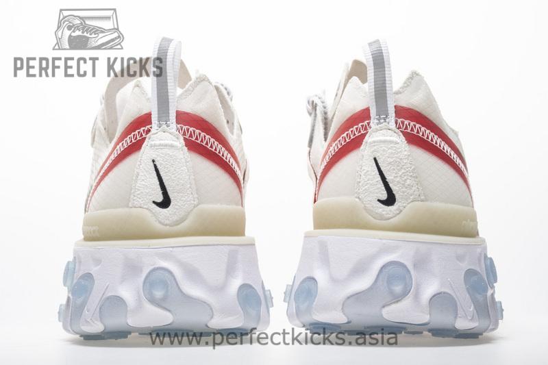 Nike React Element 87 “White Red” AQ1090-100 - Image 5