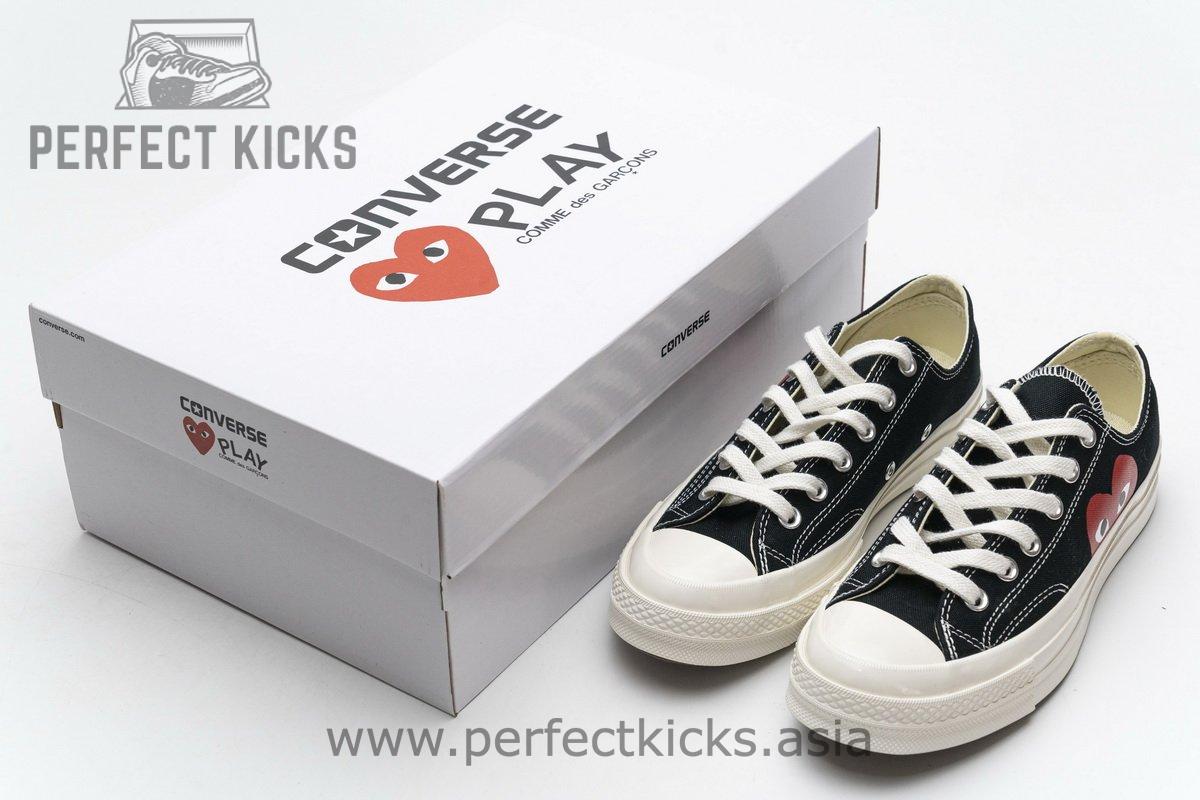 150206C CDG Play x Converse Chuck Taylor All Star 70 OX - Image 3