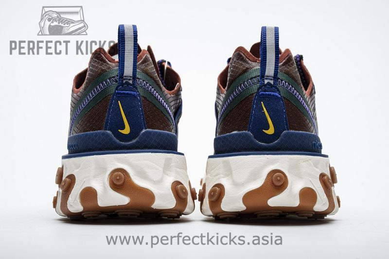 Nike React Element 87 MossBlackDeep Royal Blue AO1090-200 - Image 4