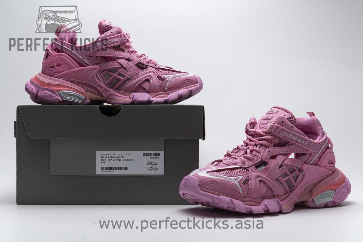 568615 W2GN5 5816 Blenciaga Track 2 Sneaker Pink - Image 2