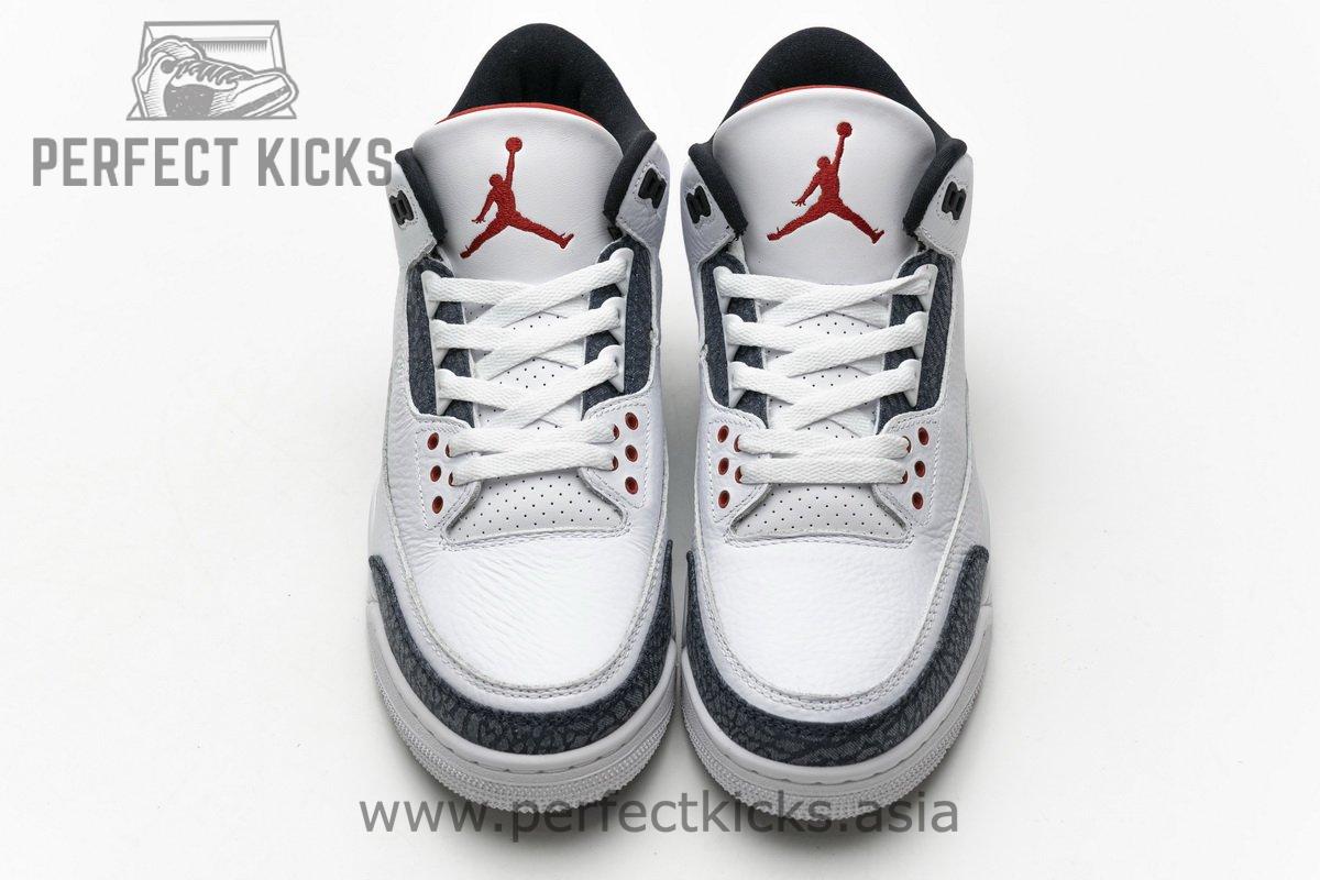 CZ6431-100 Air Jordan 3 Retro Fire Red Denim - Image 4