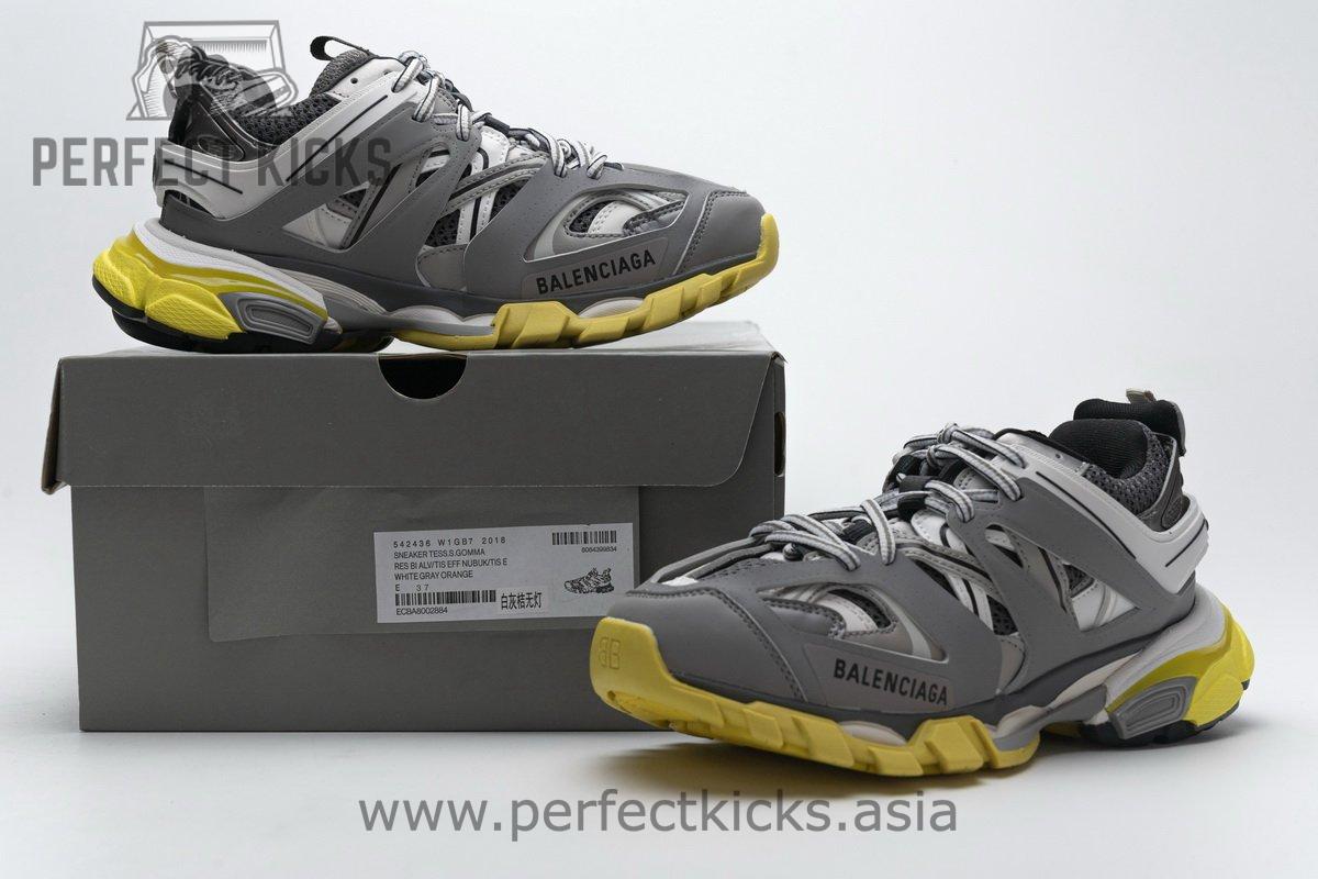 542435 W1GB7 2018 Balenciaga Tess S.White Grey Orange - Image 2