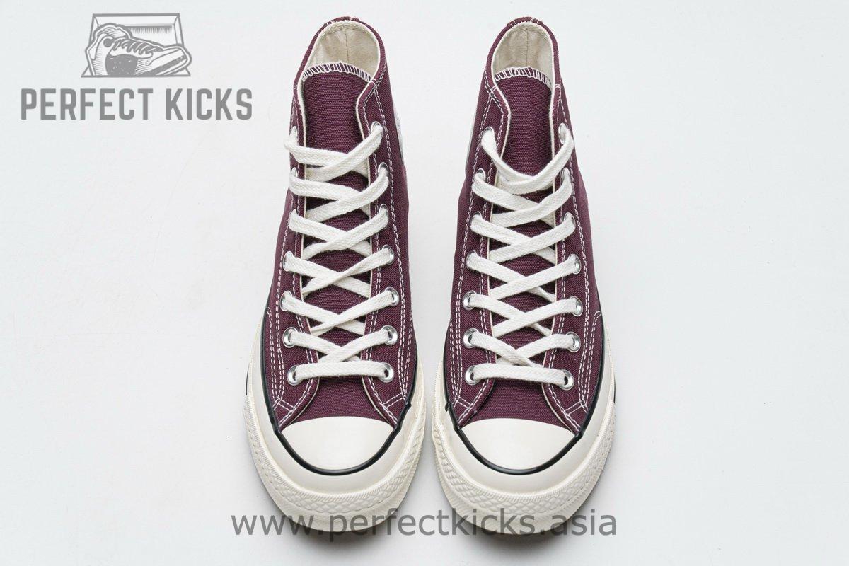 162051C Converse Chuck 70 HI Dark Burgundy Black Egret - Image 4