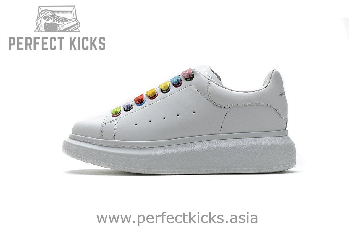 462214 WHGP7 9001 Alexander McQueen Sneaker White Rainbow