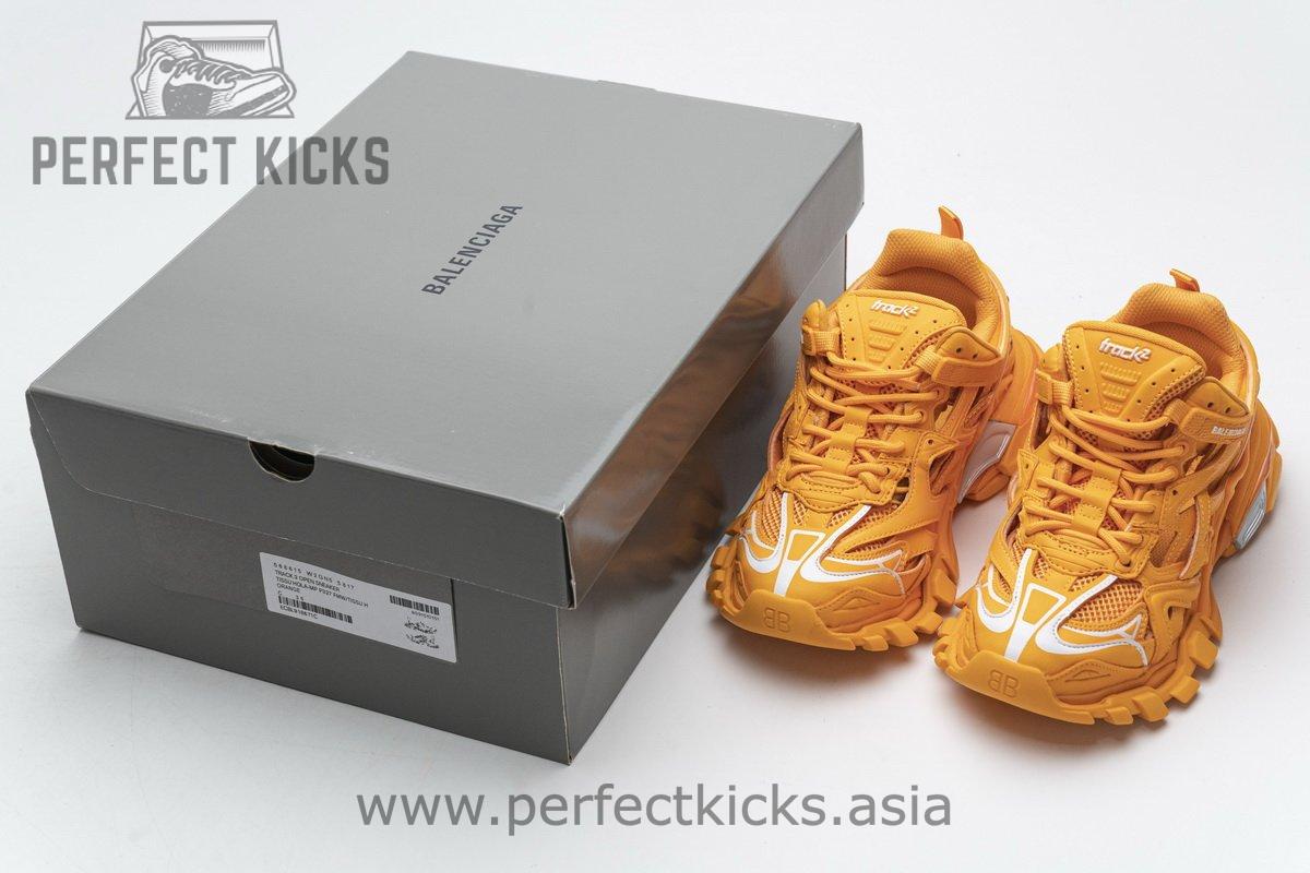 568615 W2GN5 5817 Blenciaga Track 2 Sneaker Orange - Image 3