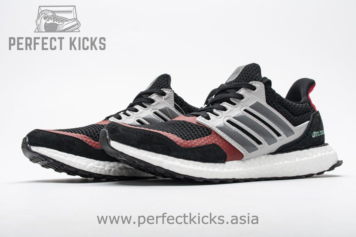 EF0724 adidas Ultra Boost S&L Black Grey Power Red Real Boost - Image 3
