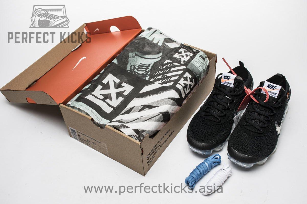 2018 1.0 AA3831-002 Off White x Nike Air VaporMax 2018 'Black White' - Image 3