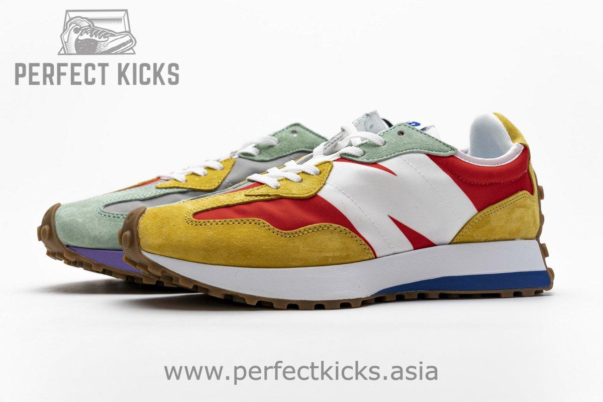 NB327LAB New Balance White Red Yellow - Image 6