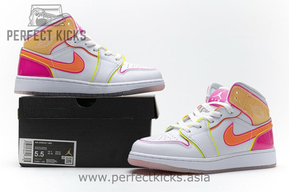 CV4611-100 Air Jordan 1 Mid GS “Edge Glow” - Image 2