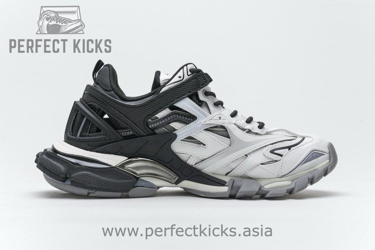 570391 W2GN3 1090 Blenciaga Track 2 Sneaker Black White - Image 9