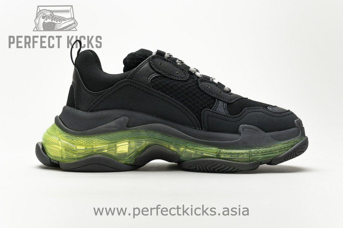 541624 W09O1 2140 Balenciaga Triple S Black Green - Image 9