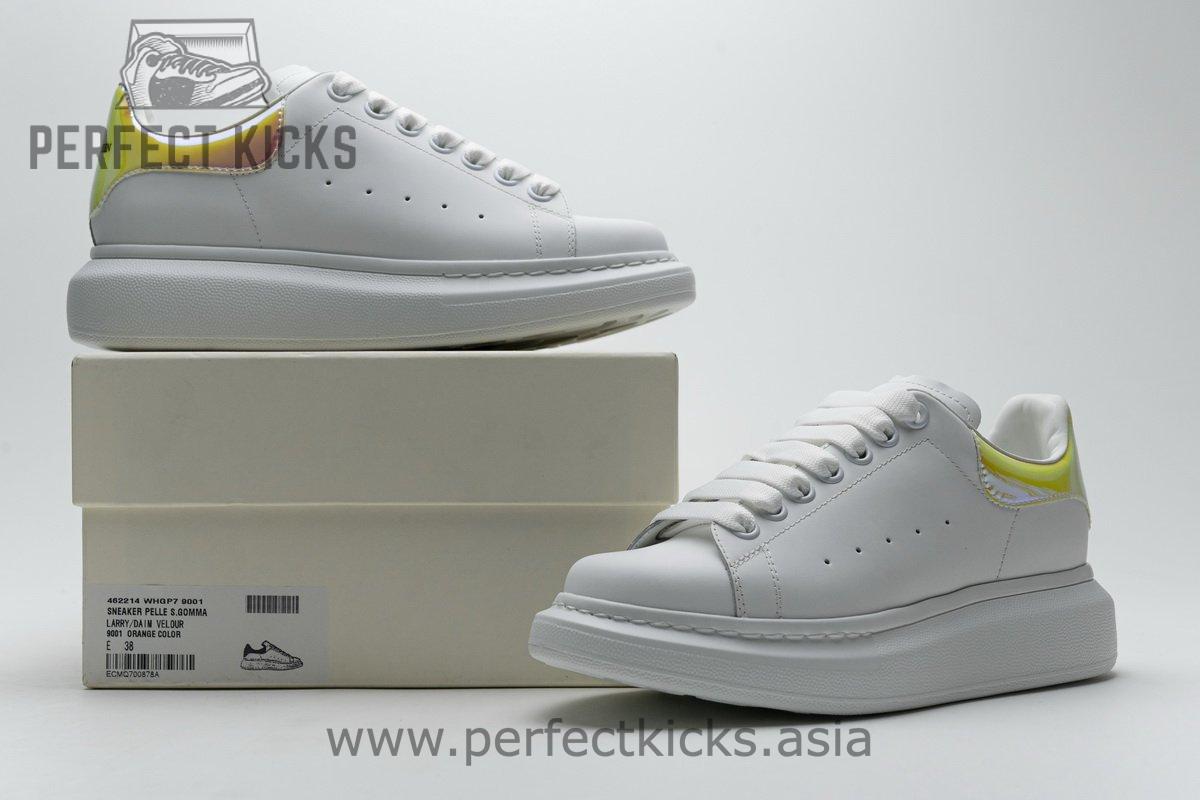 462214 WHGP7 9001 Alexander McQueen Sneaker White Orange Laser - Image 2