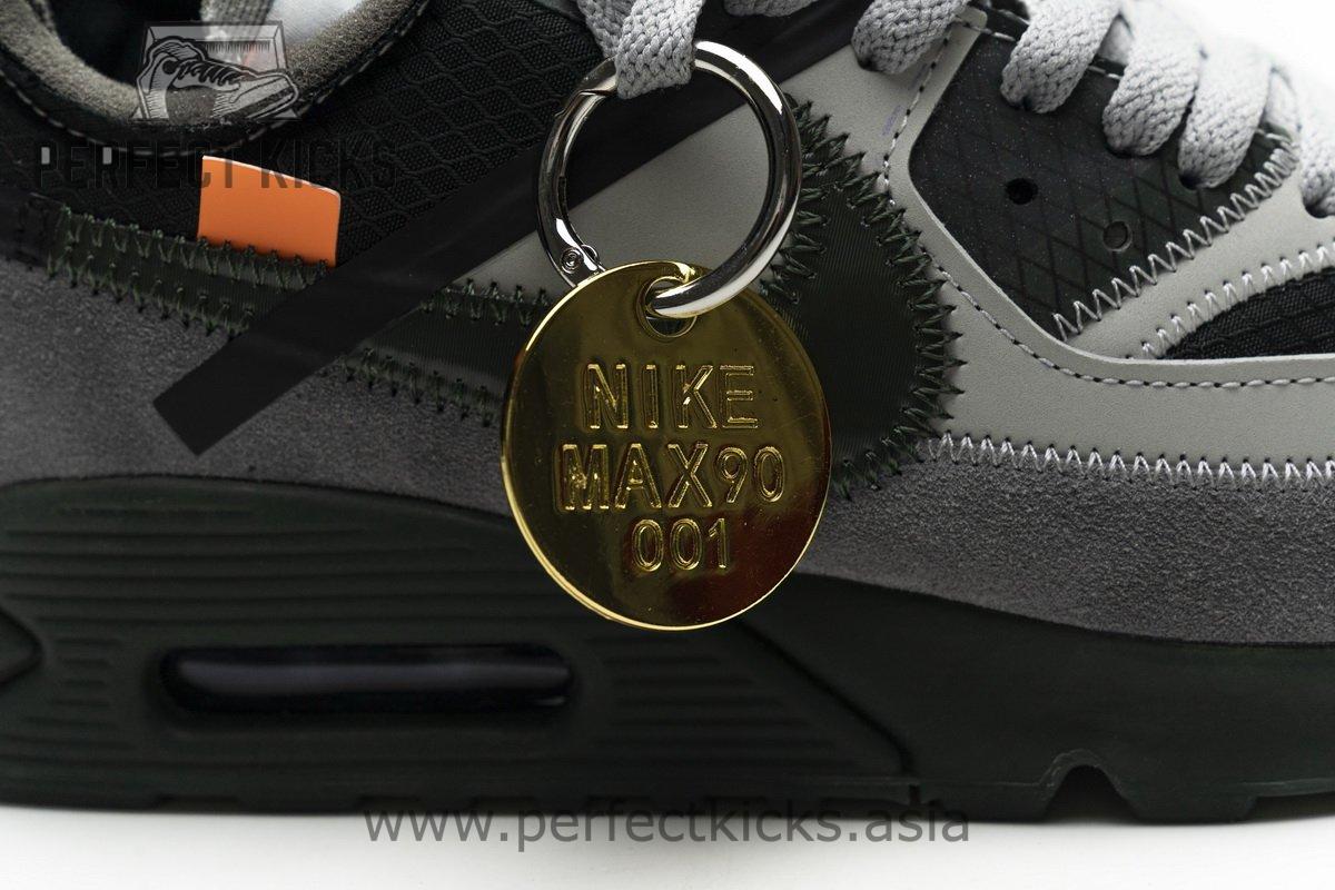 OFF-White x Nike Air Max 90 Grey - Image 12