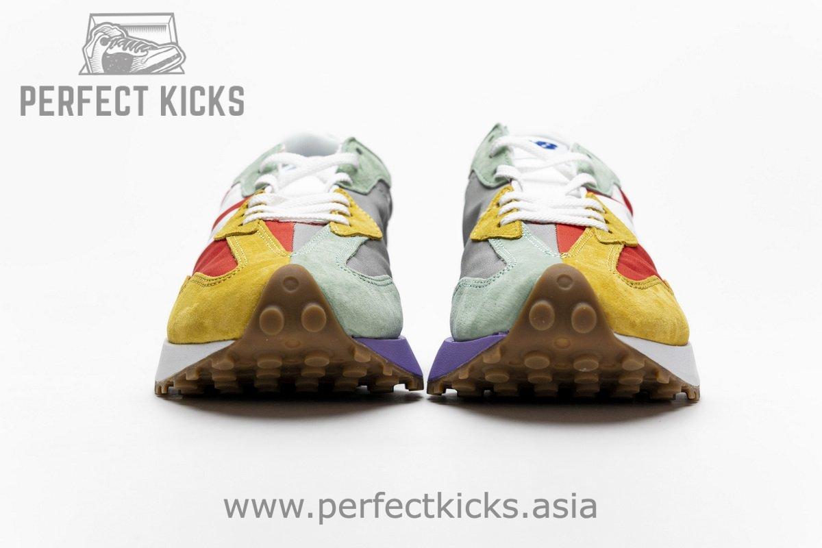 NB327LAB New Balance White Red Yellow - Image 5