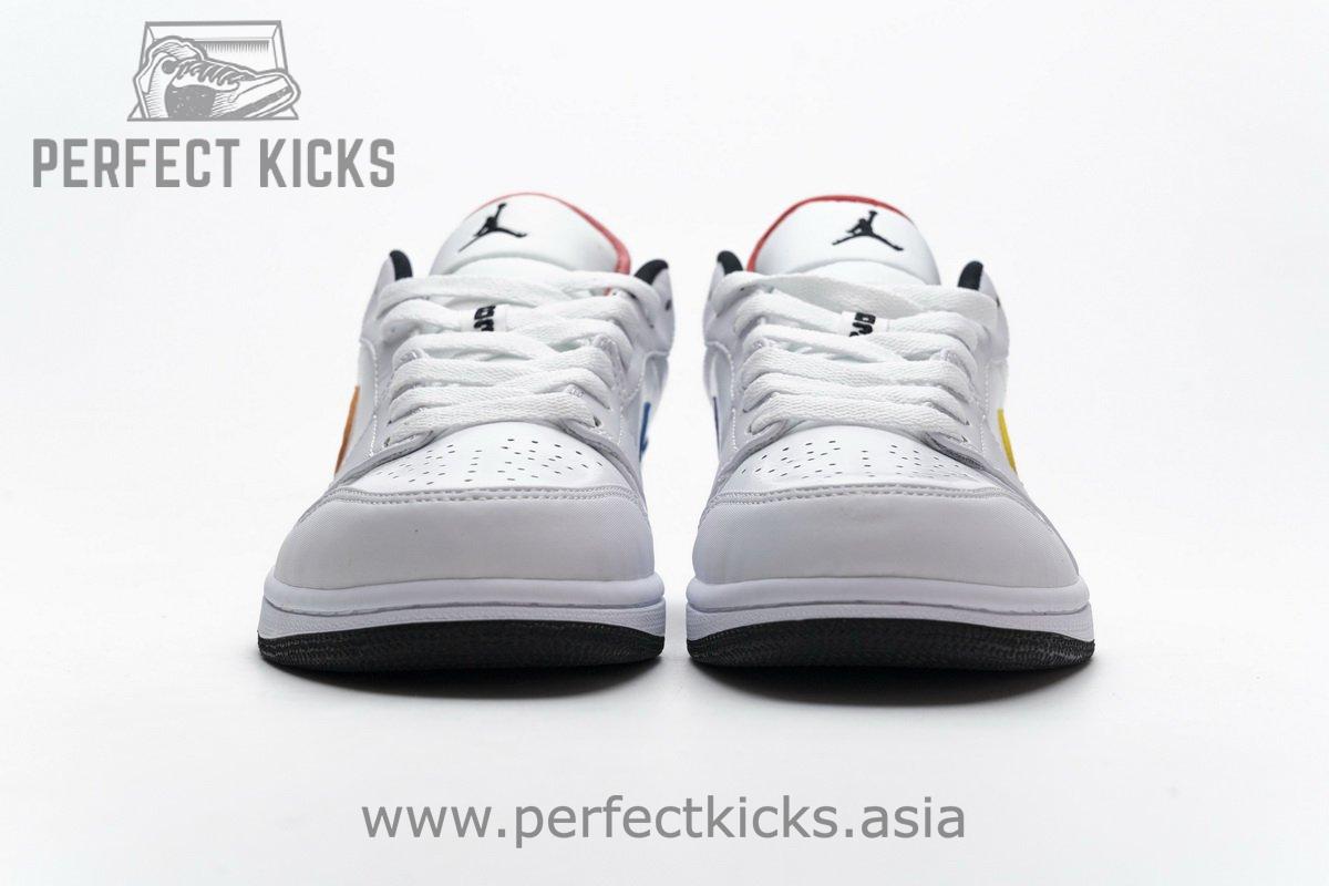 CW7009-100 Air Jordan 1 Low White Multi-Color - Image 5