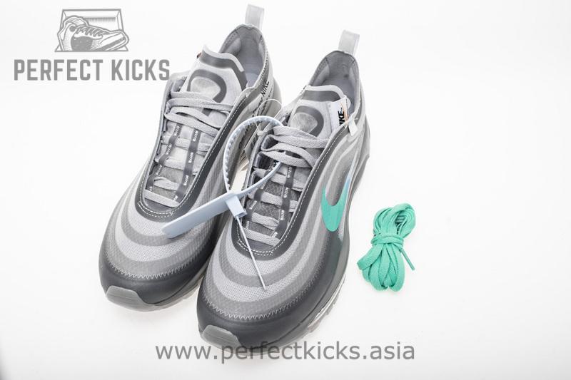 OFF WHITE X Nike Air Max 97 “Wolf Grey Menta” AJ4585-012 - Image 3