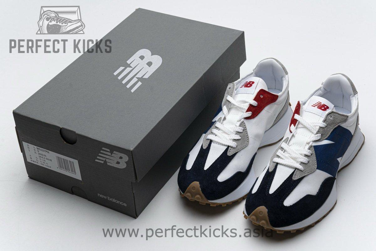 MS327PH New Balance White Blue Red - Image 3