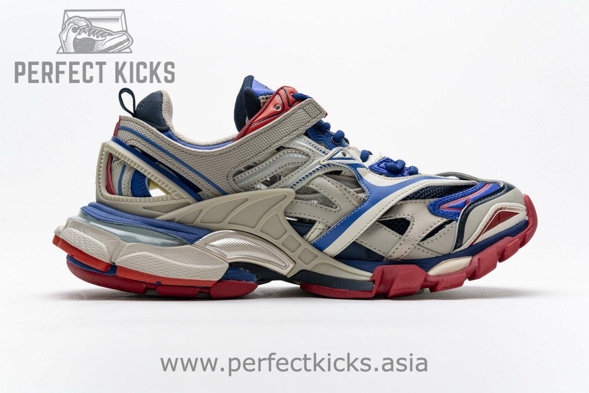 570391 W2GN2 8570 Blenciaga Track 2 Sneaker Beige Blue - Image 10