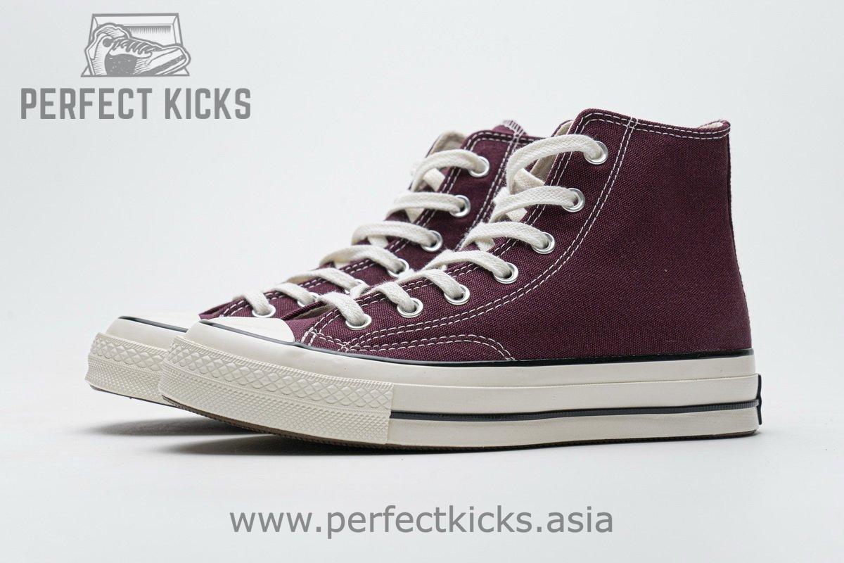 162051C Converse Chuck 70 HI Dark Burgundy Black Egret - Image 6