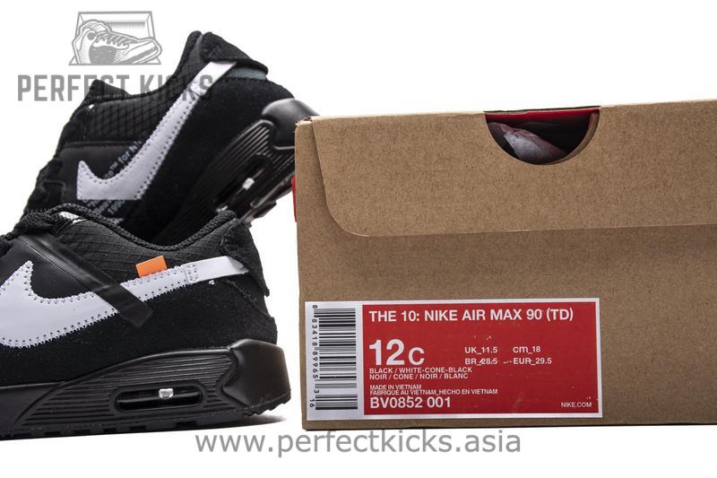 OFF-WHITE x Nike Air Max 90 BT“All Black”BV0852-001 - Image 6