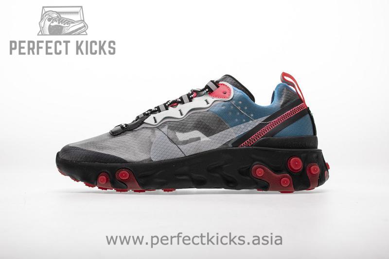Nike React Element 87 “Blue Chill Solar Red”AQ1090-006