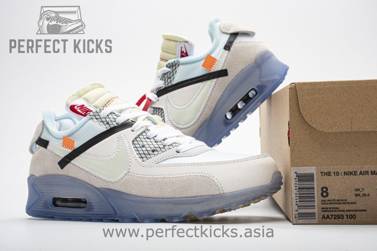 AA7293-100 Off-White x Nike Air Max 90 “All White” - Image 8