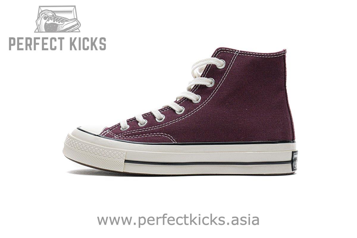 162051C Converse Chuck 70 HI Dark Burgundy Black Egret