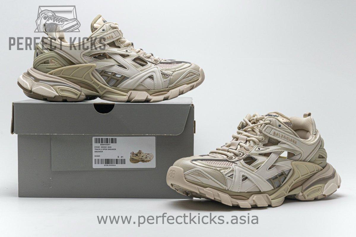 570391 W2GN1 9029 Blenciaga Track 2 Sneaker Khaki - Image 2