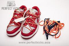 CT0856-600 OFF White X Nike Dunk Low University Red - Image 4