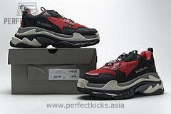 483513 W06E1 1006 Balenciaga Triple S Black Red Grey - Image 8